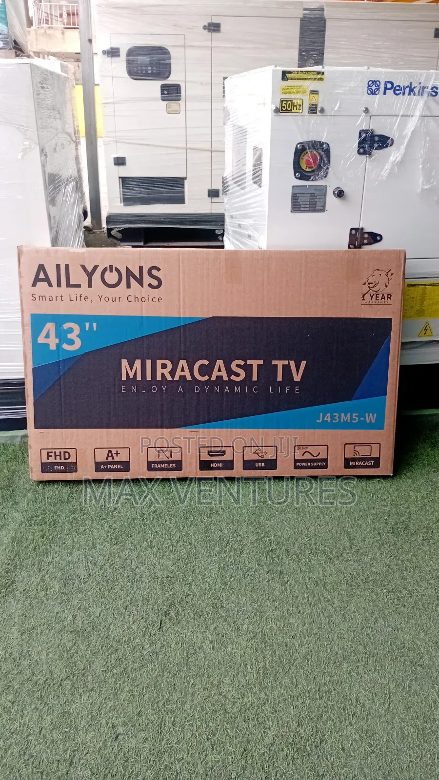 Ailyons 43 Frameless Tv