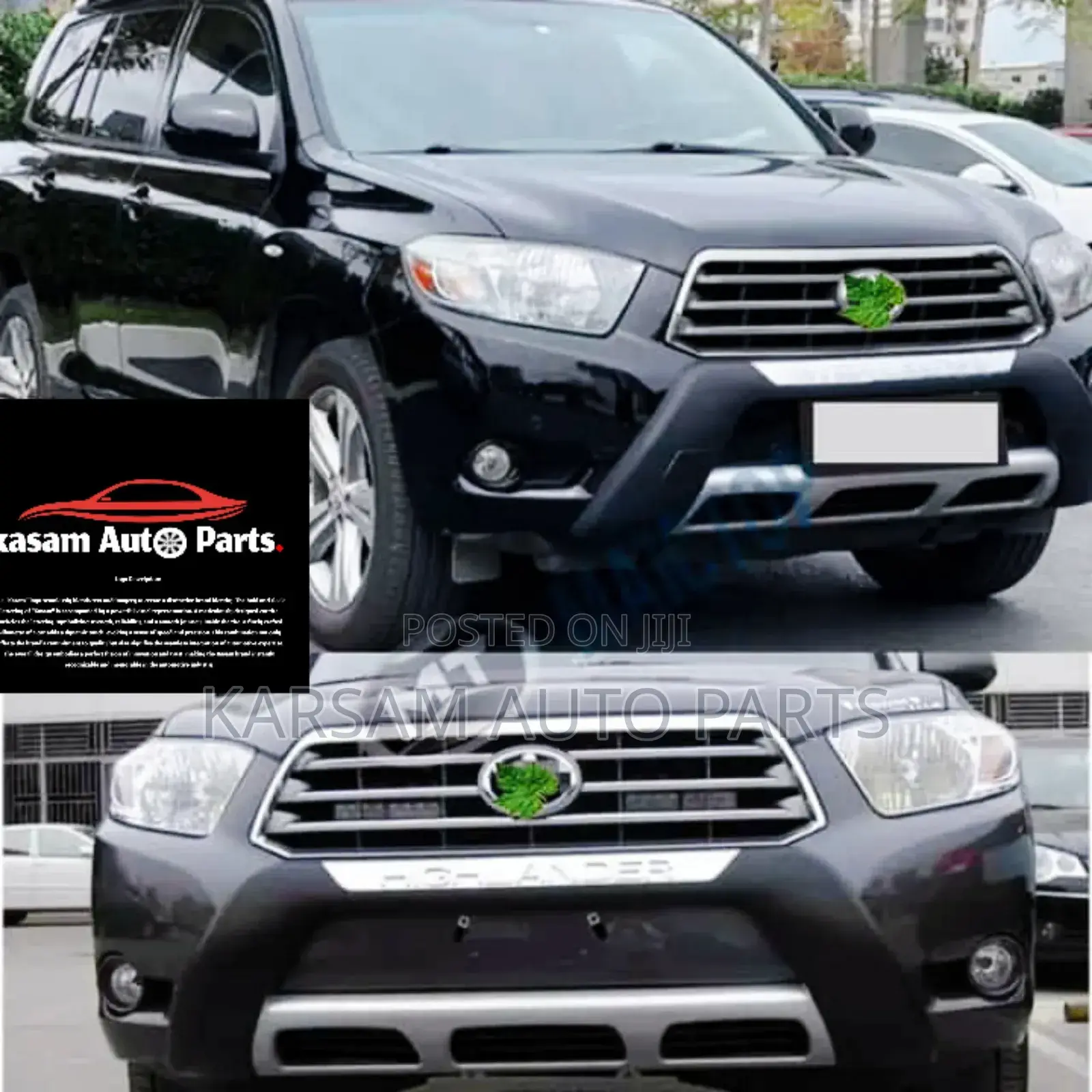 Highlander 2010 Abs Bumper Set