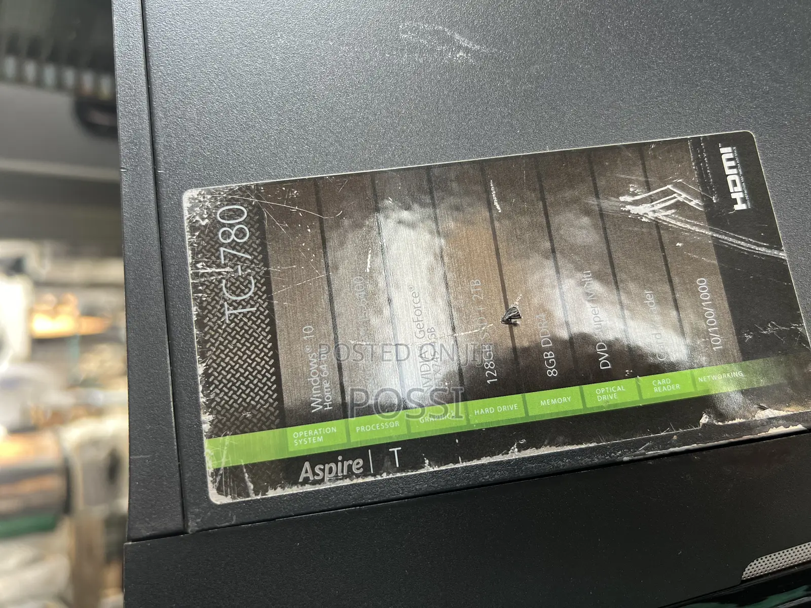 Desktop Computer Acer Aspire TC-780 8GB Intel Core I5 SSD 128GB