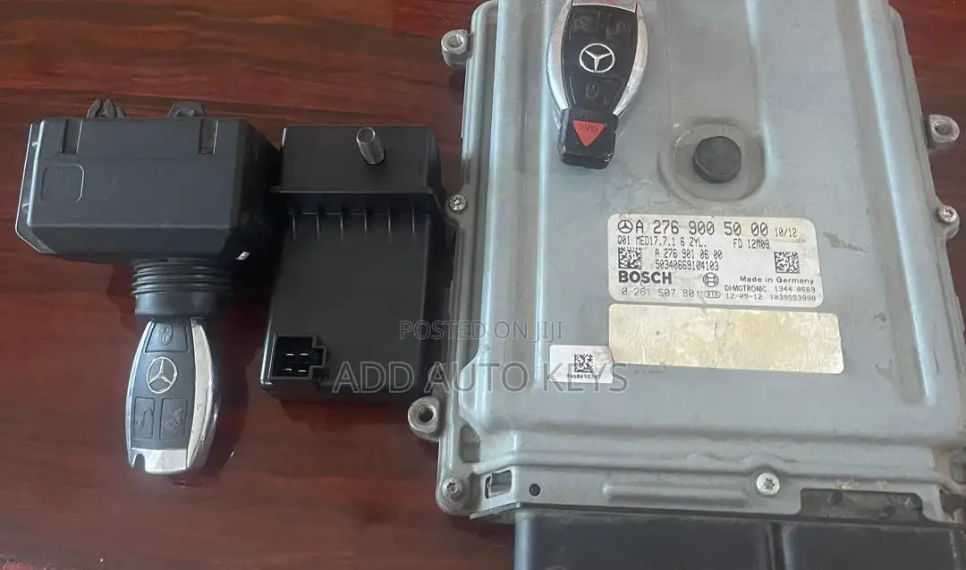 C300 Ecu +2keys Ignition Switch Steerlock Complete Immo Set