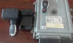 C300 Ecu +2keys Ignition Switch Steerlock Complete Immo Set