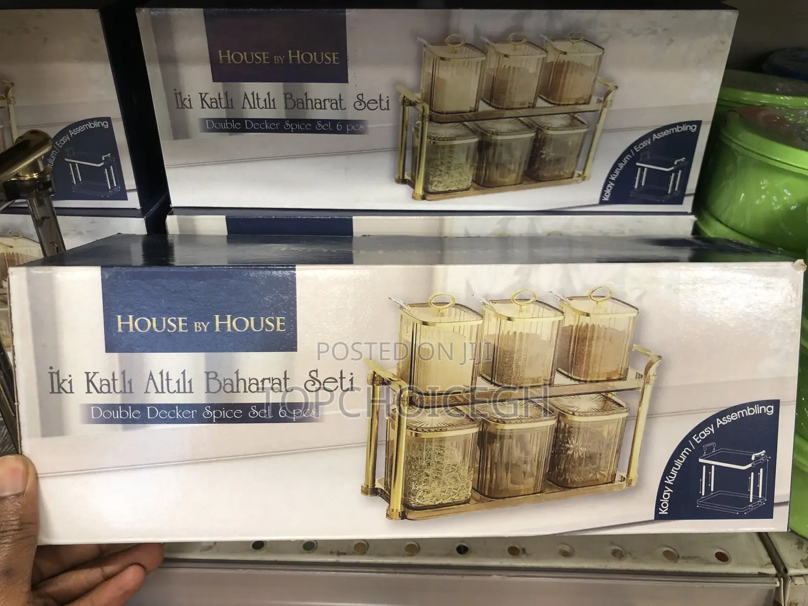 Spice Jar 6pcs Set With Rack