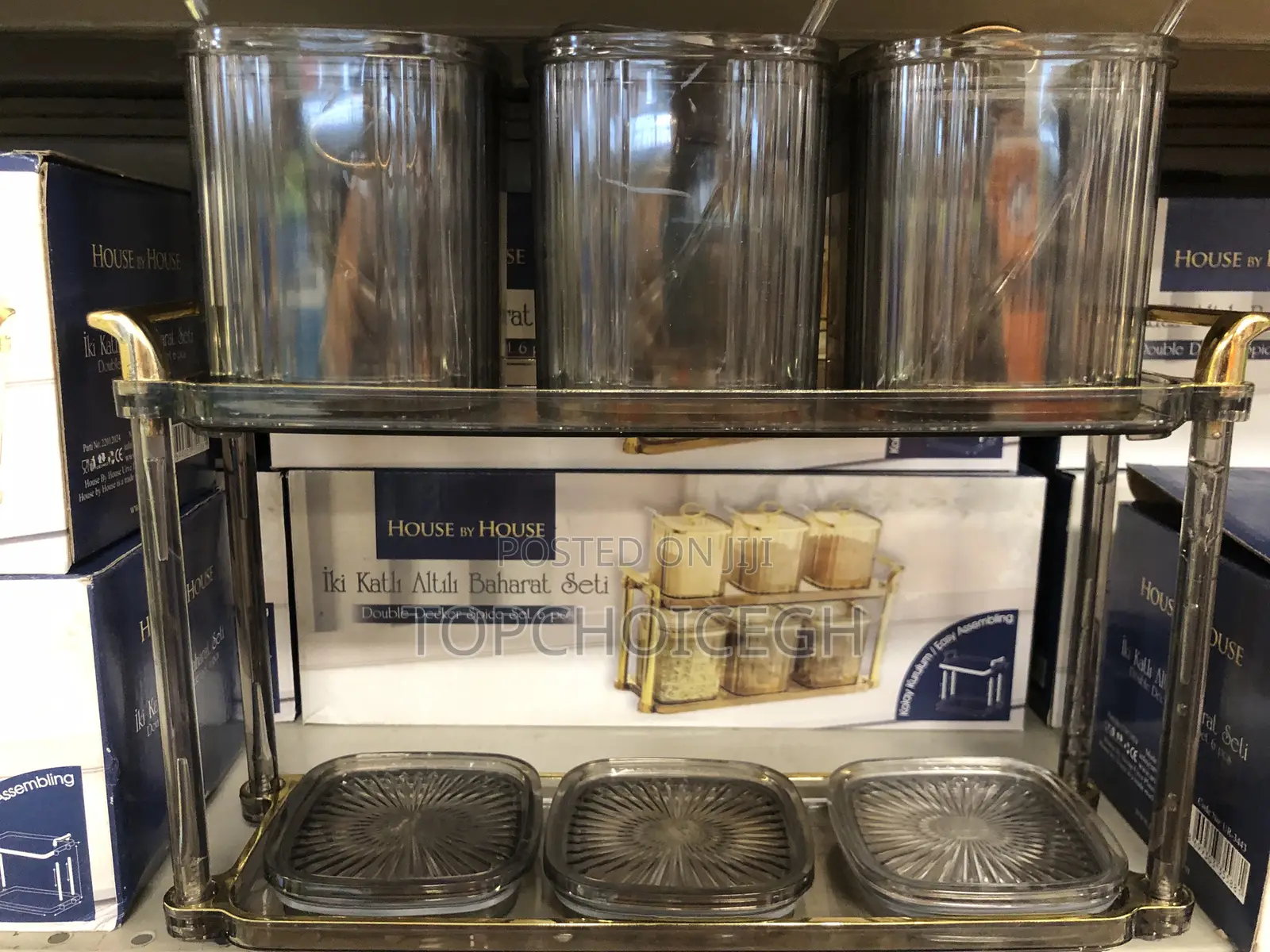 Spice Jar 6pcs Set With Rack