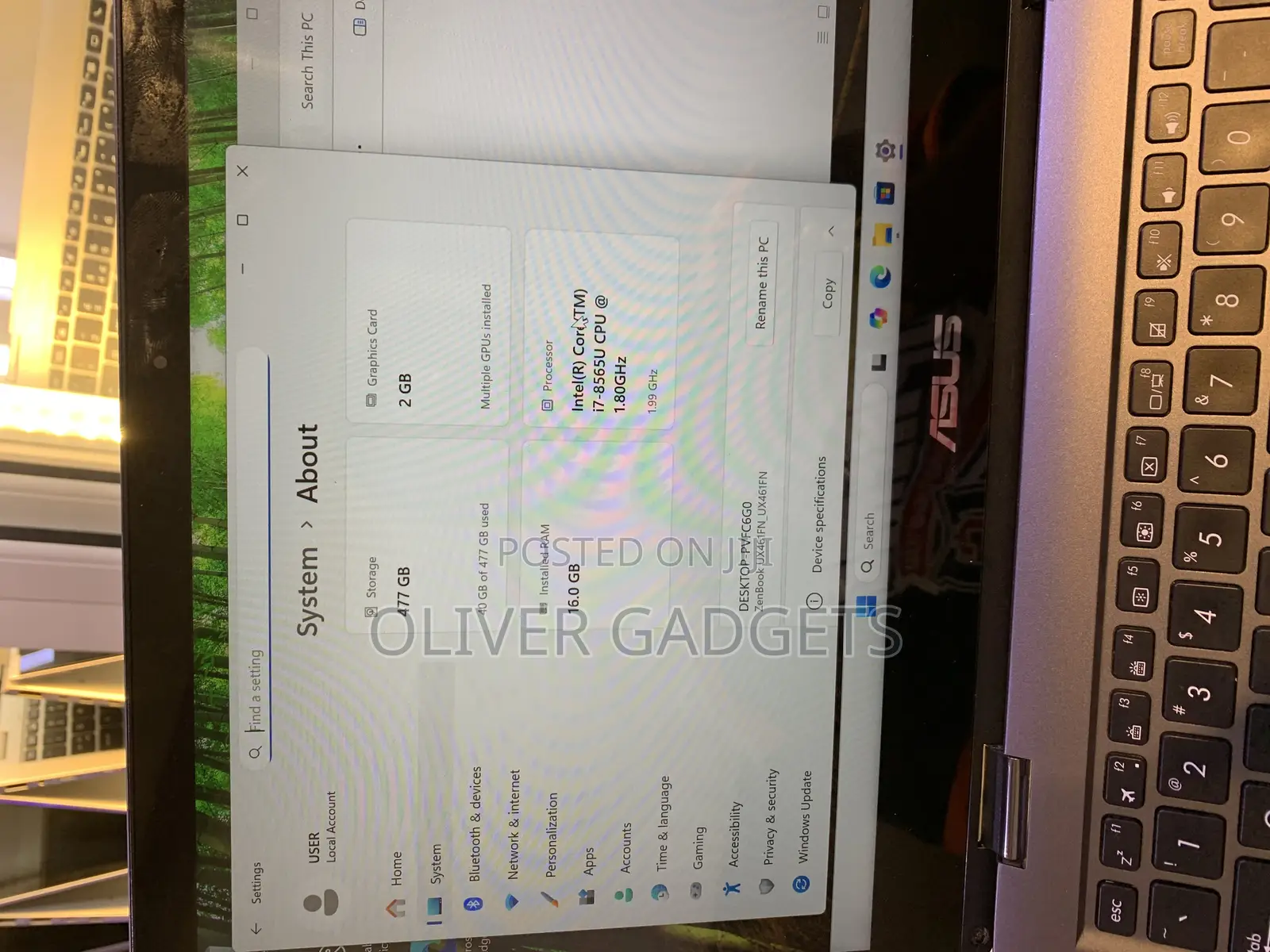 Laptop Asus 16GB Intel Core I7 SSD 512GB