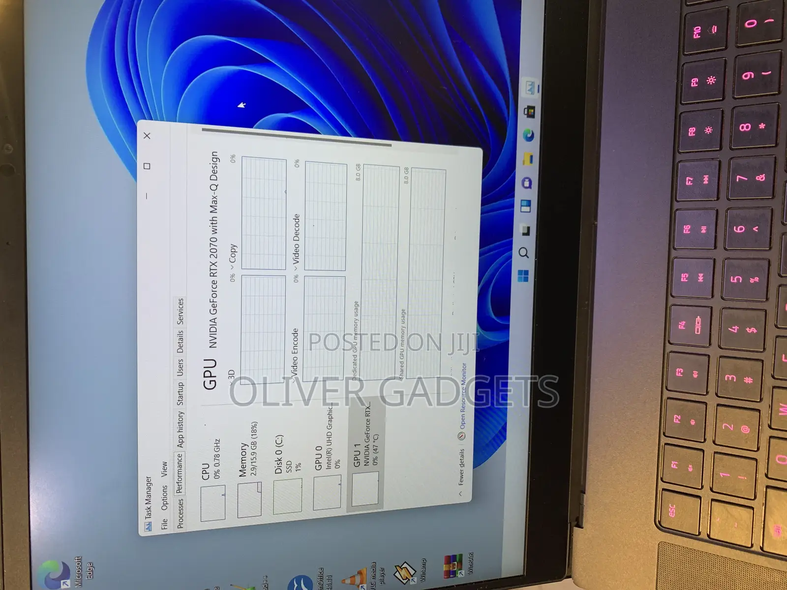 Laptop Razer Blade Advanced 16GB Intel Core I7 SSD 512GB