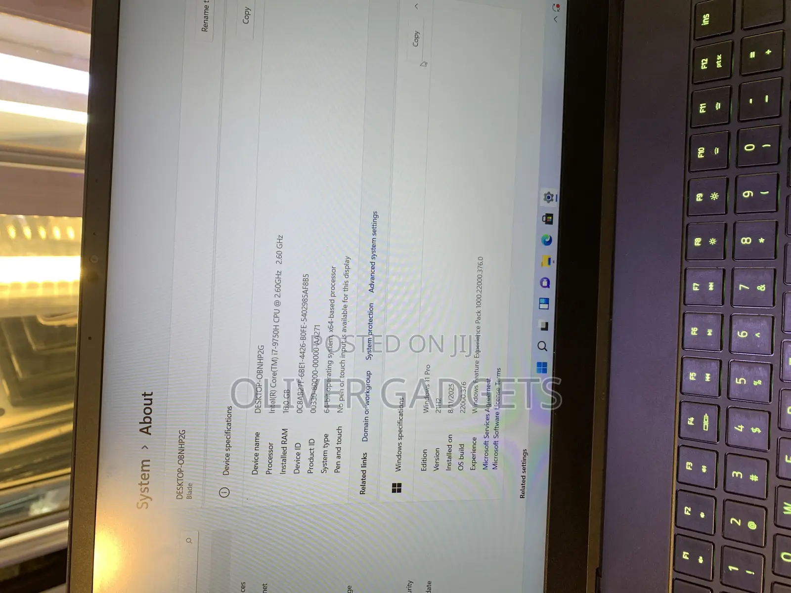 Laptop Razer Blade Advanced 16GB Intel Core I7 SSD 512GB