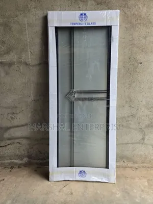 Double Glass Unbreakable Bathroom Door
