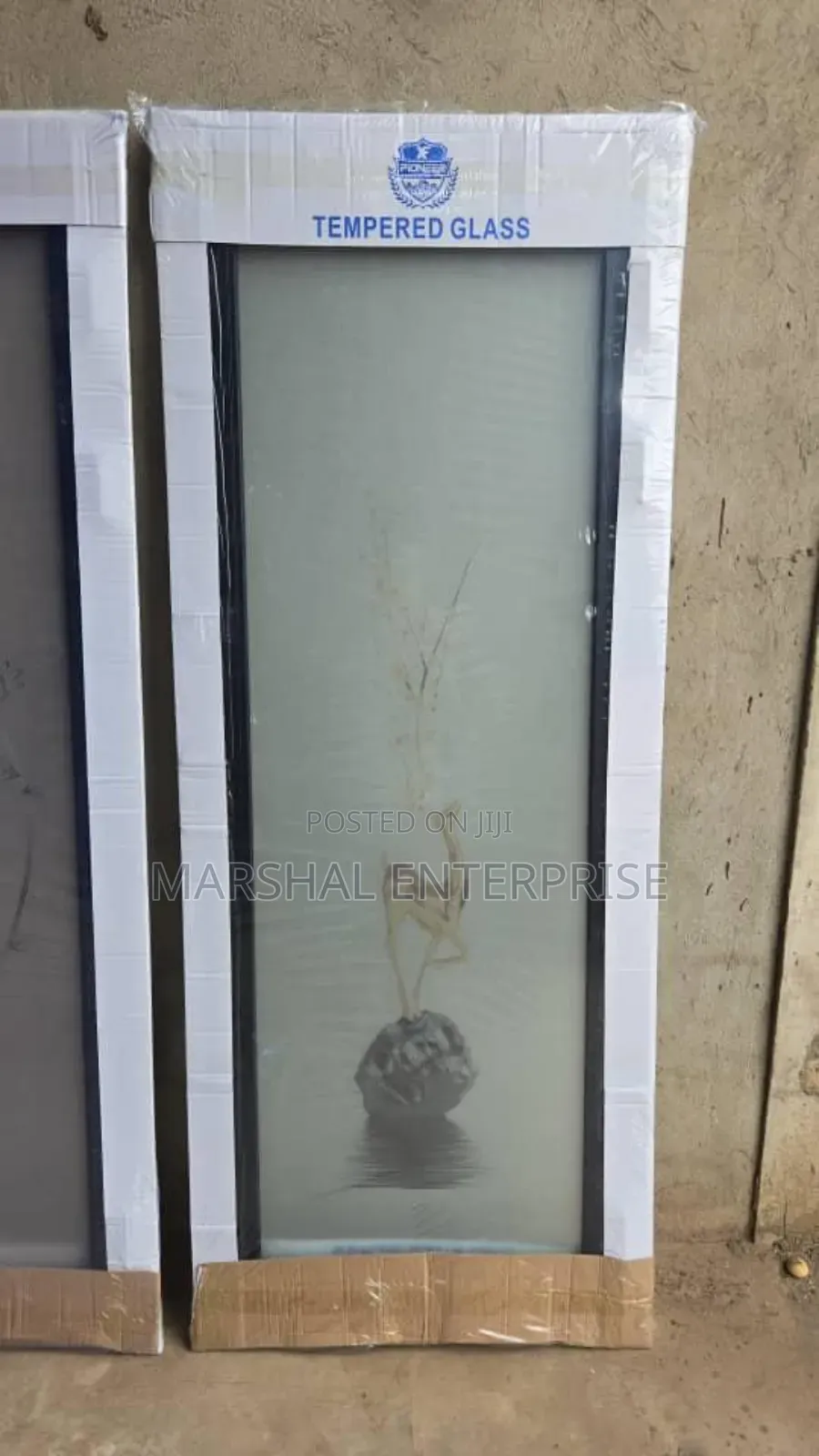 Double Glass Unbreakable Bathroom Door