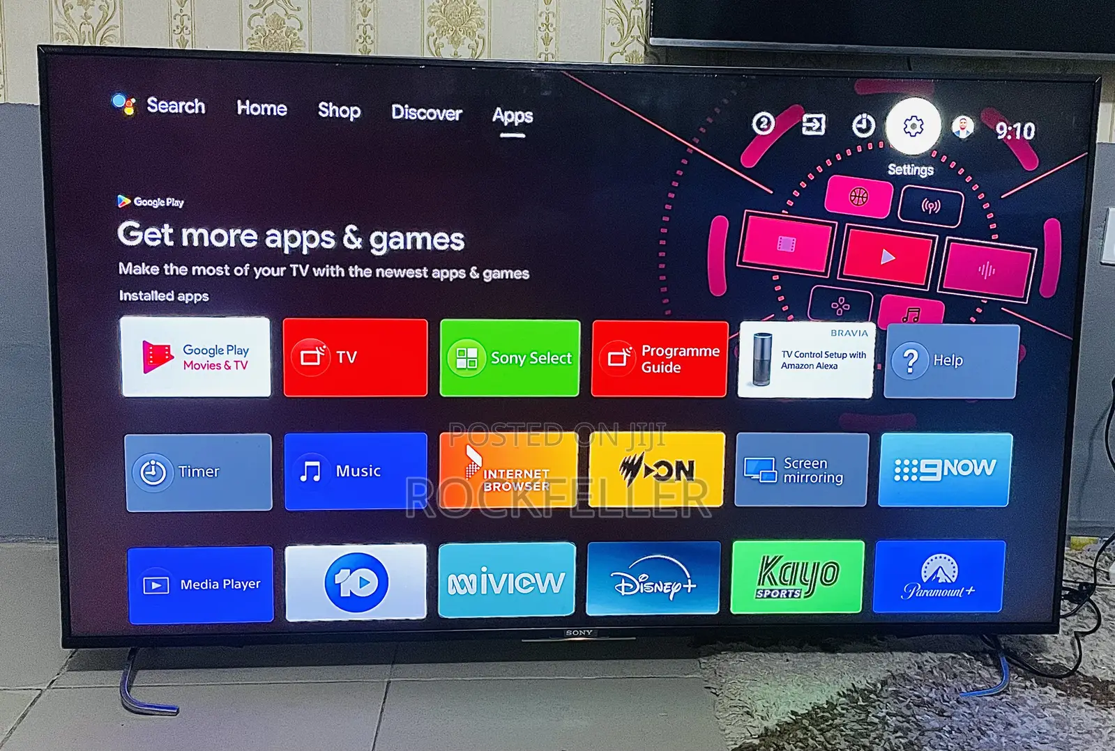 Uk Used Sony Bravia Android Smart Digital Uhd HDR 55 Inches
