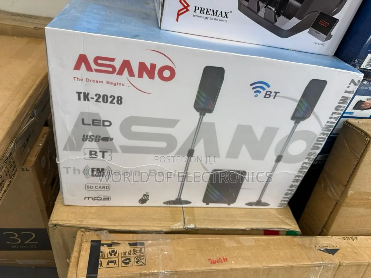 Brand New Asano 2.1ch Tk-2028 Bluetooth Home Theater