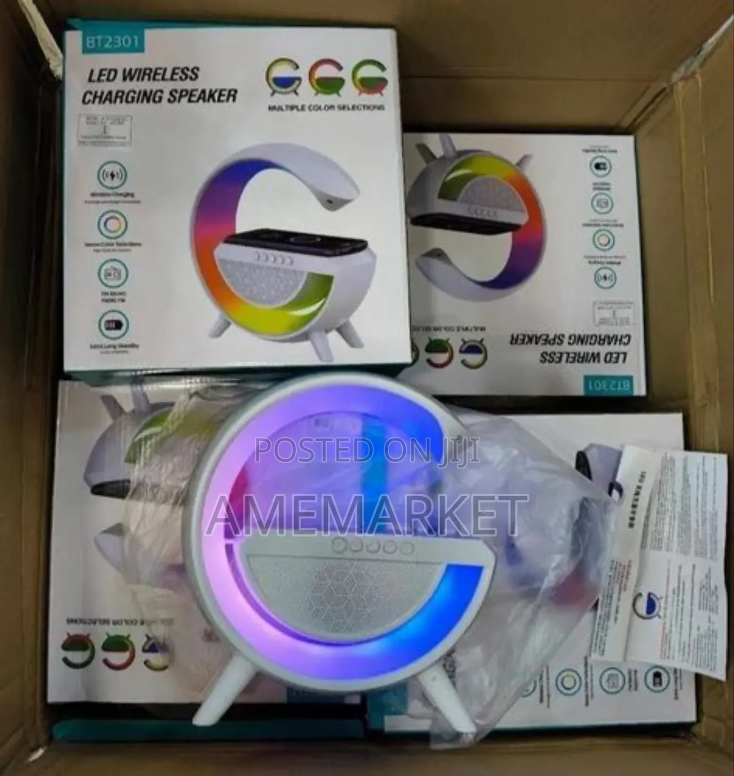 RGB Wireless Led Phone Charger Bluetooth Speaker