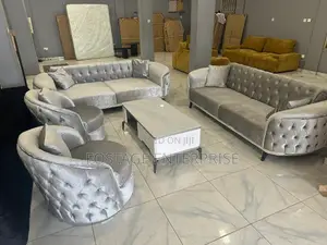 High Standard Silver Brand New Set Of Couch