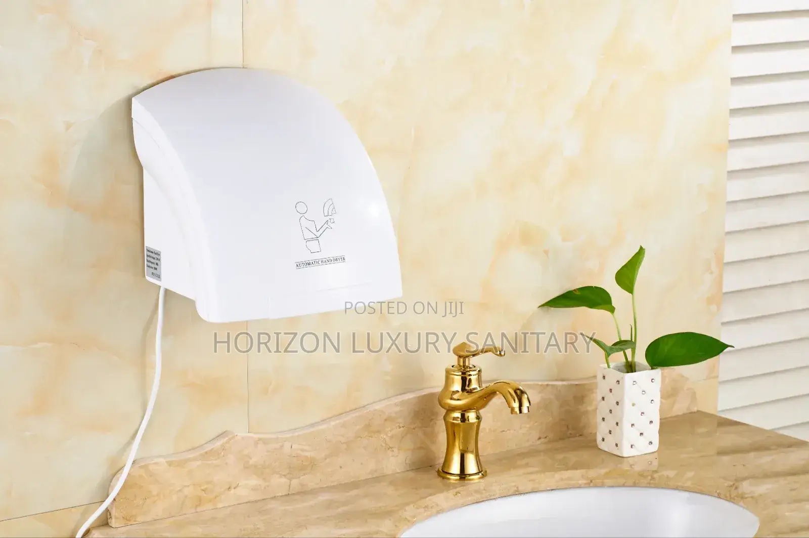 Automatic Wall Mounted Plastic Hand Dryer 1200w