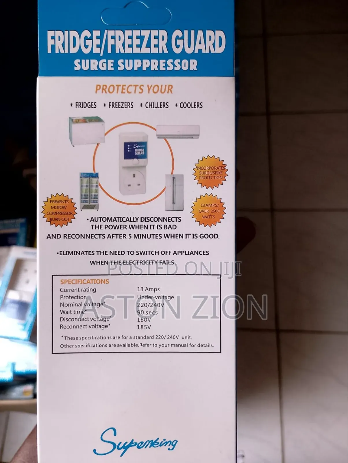 High Capacity Fridge Freezer Ac Guard Surge Suppressor
