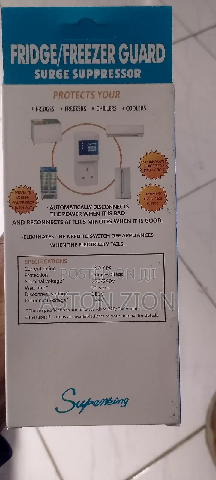 High Capacity Fridge Freezer Ac Guard Surge Suppressor