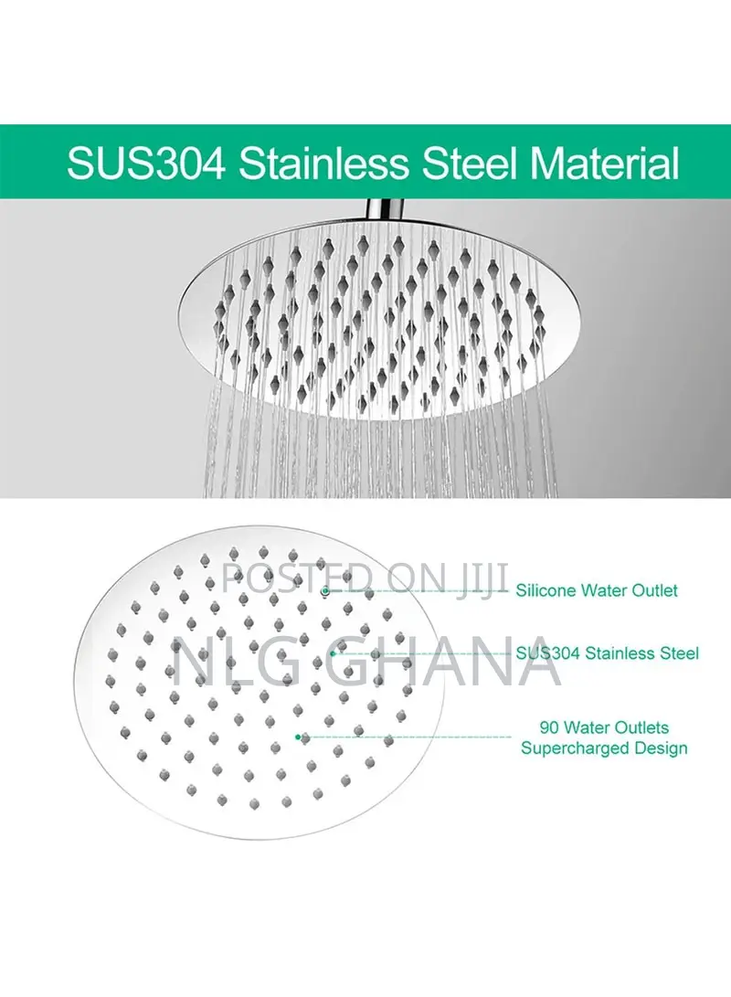 8" Stainless Steel Bathroom Shower Head. Tvx13315