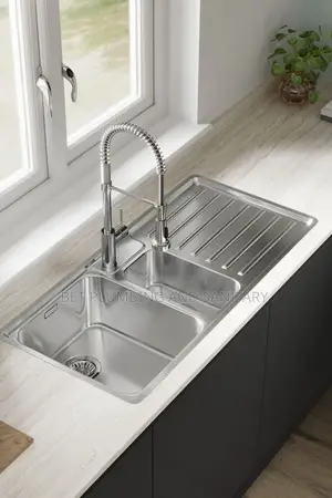 2 Bowl Block Sink With Tap Complete _2b1a Block Sink With Tap_sink