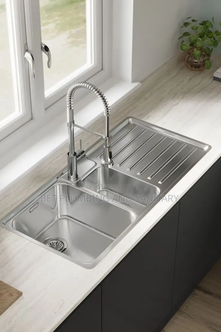 2 Bowl Block Sink With Tap Complete _2b1a Block Sink With Tap_sink