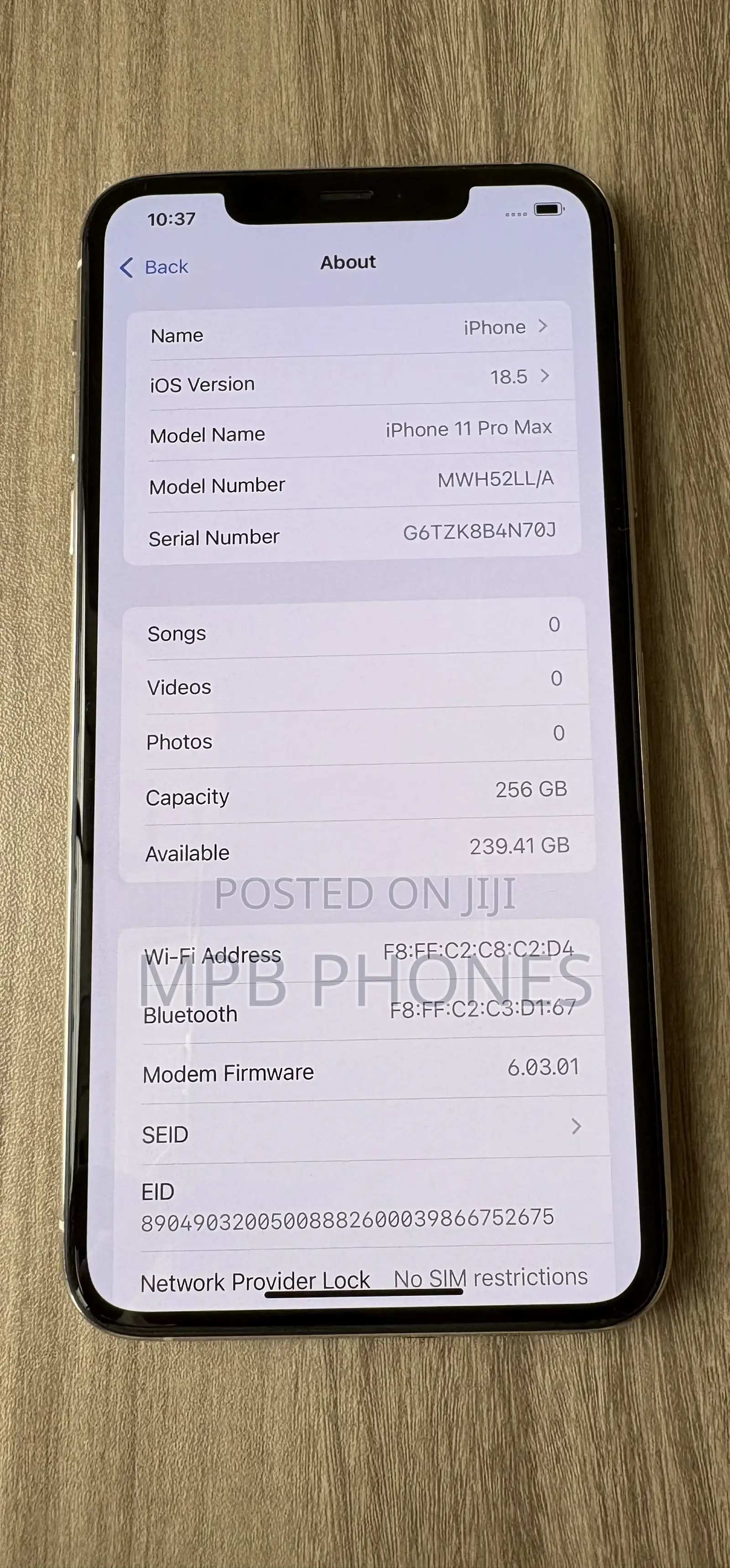 Apple iPhone 11 Pro Max 256 GB Silver