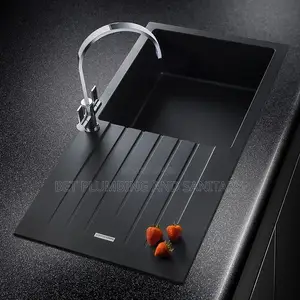One Bowl Black Cabinet Sink With Tap_complete _Kitchen Sink