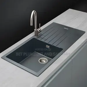 One Bowl Cabinet Sink With Arm and Tap Complete_kitchen Sink