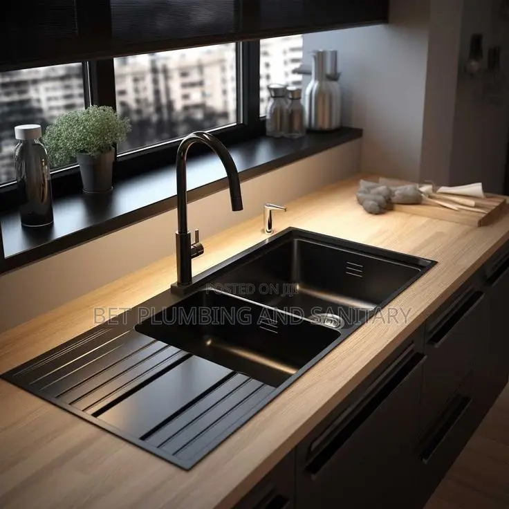 2bowl Granite Cabinet Sink With Tap Complete_kitchen Sink With Arm
