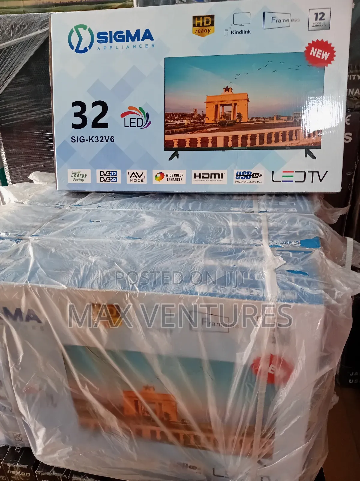 New Sigma Frameless 32" Digital Satellite Tv for Your Homes