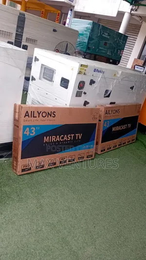 Ailyons 43" Digital Satellite Tv (Miracast) Frameless Led Tv Smartlife