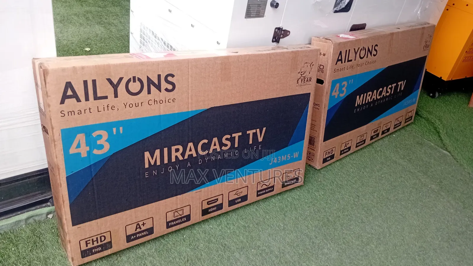 Ailyons 43" Digital Satellite Tv (Miracast) Frameless Led Tv Smartlife
