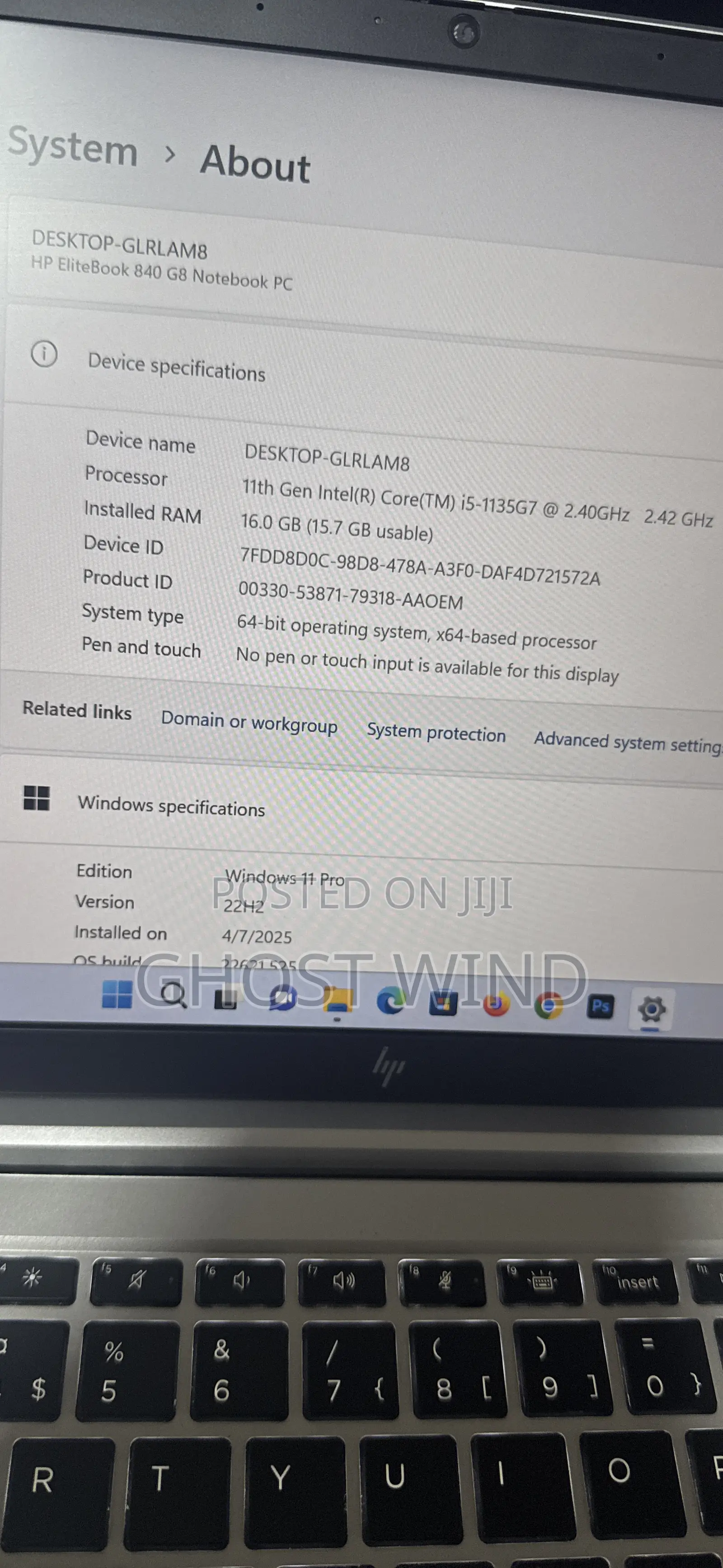 Laptop HP EliteBook 840 16GB Intel Core i5 SSD 512GB