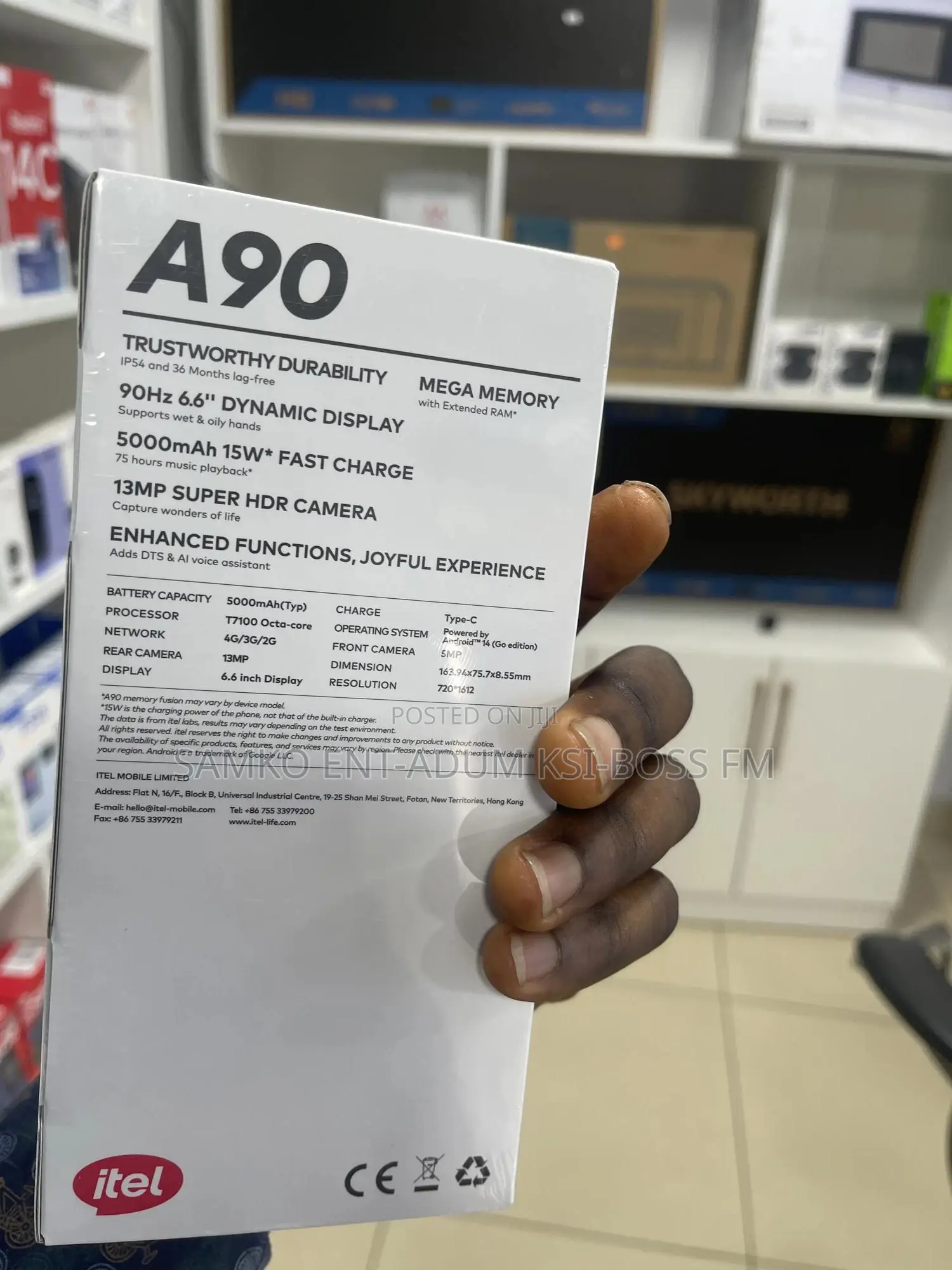 New Itel A90 64 GB Blue