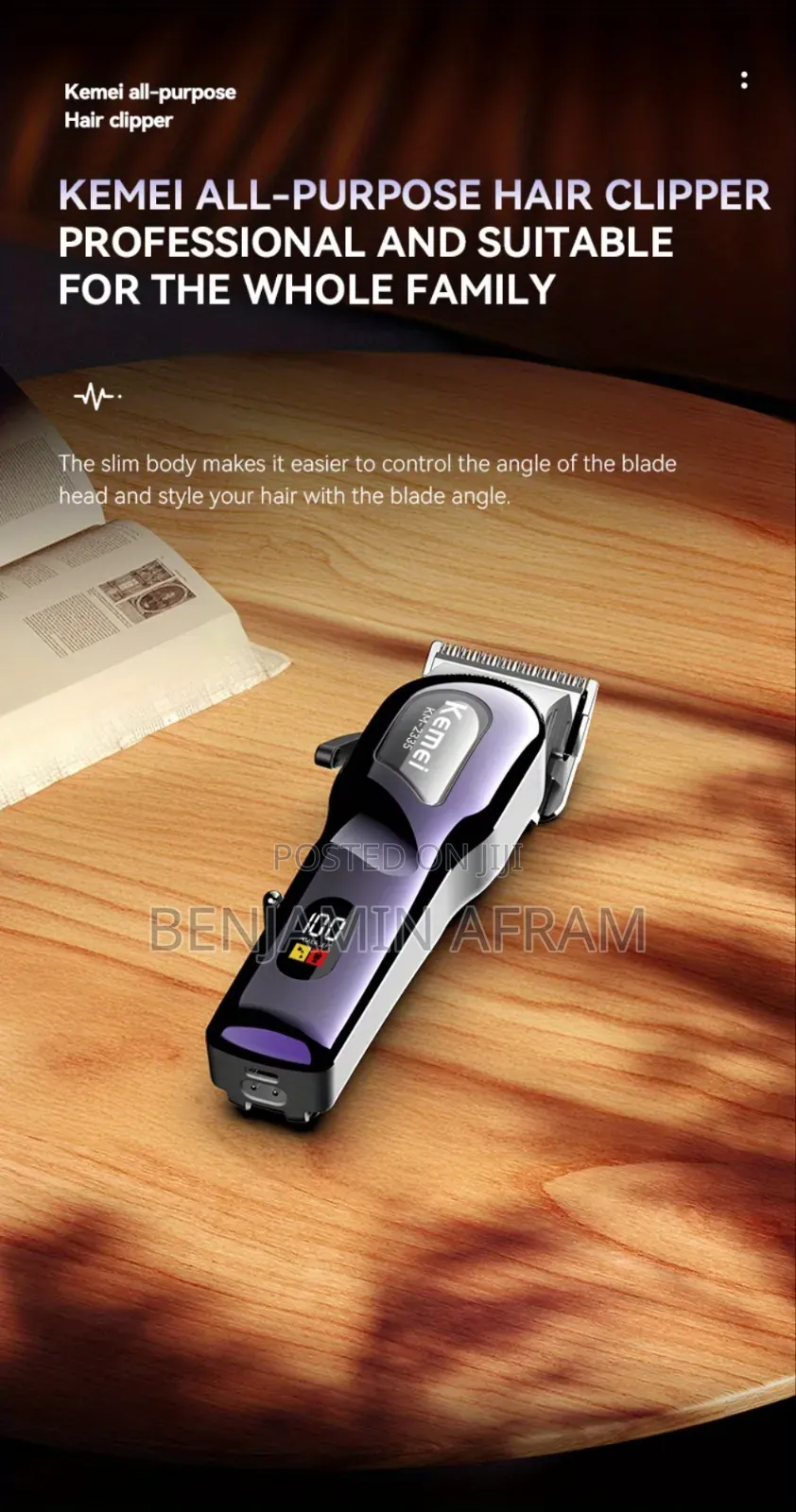 High Quality Rechargeable Hair Clippers Km- 2335