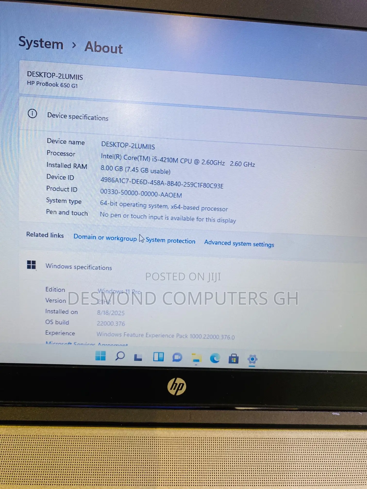 Laptop HP ProBook 650 G1 8GB Intel Core i5 HDD 500GB