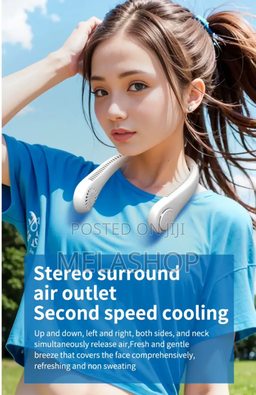 Rechargeable Neck Fan