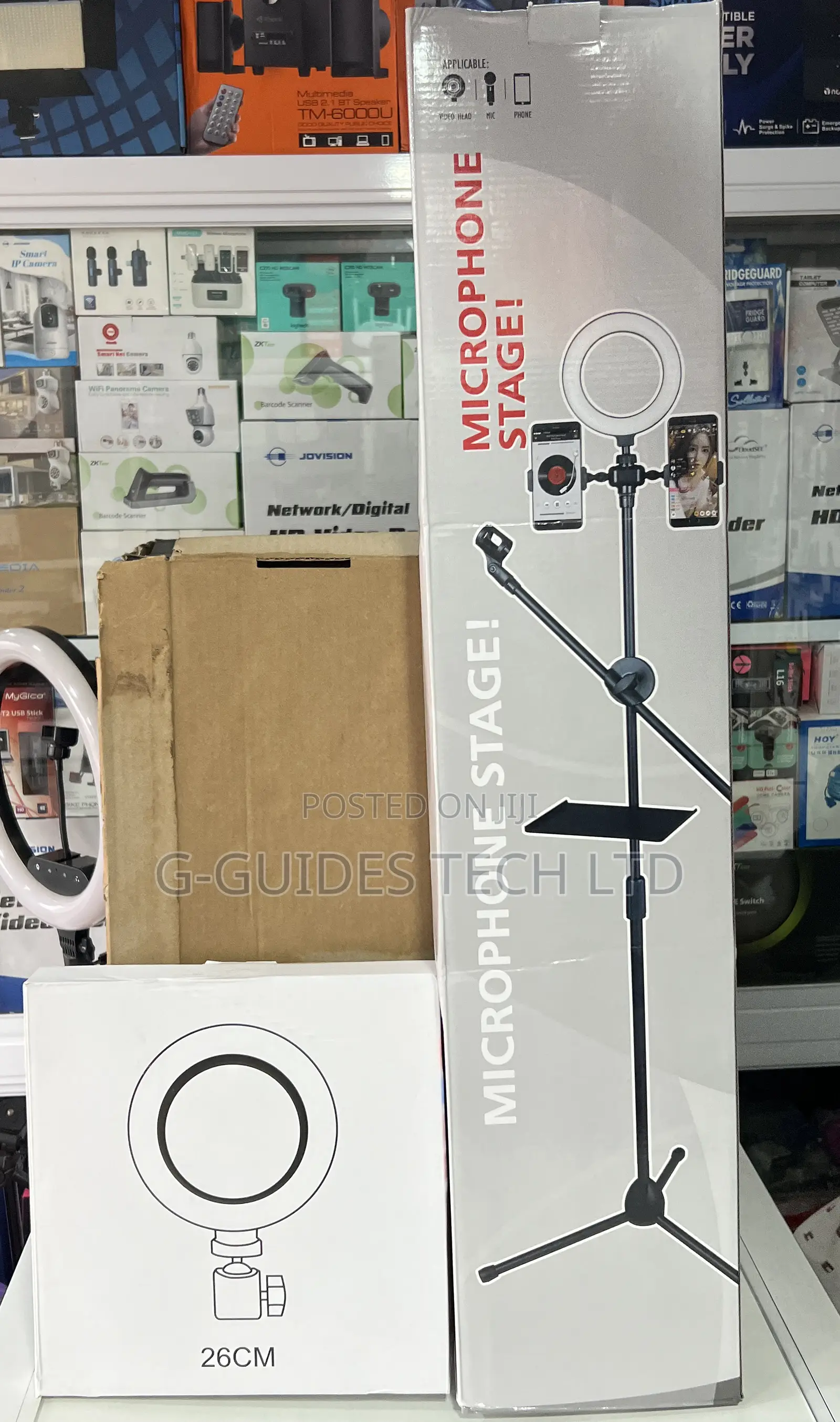 Pro Microphone Stand, Pro Tripod Stand for Microphone and Phone