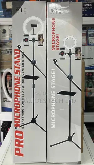 Pro Microphone Stand, Pro Tripod Stand for Microphone and Phone