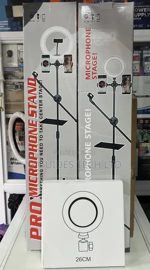 Pro Microphone Stand, Pro Tripod Stand for Microphone and Phone