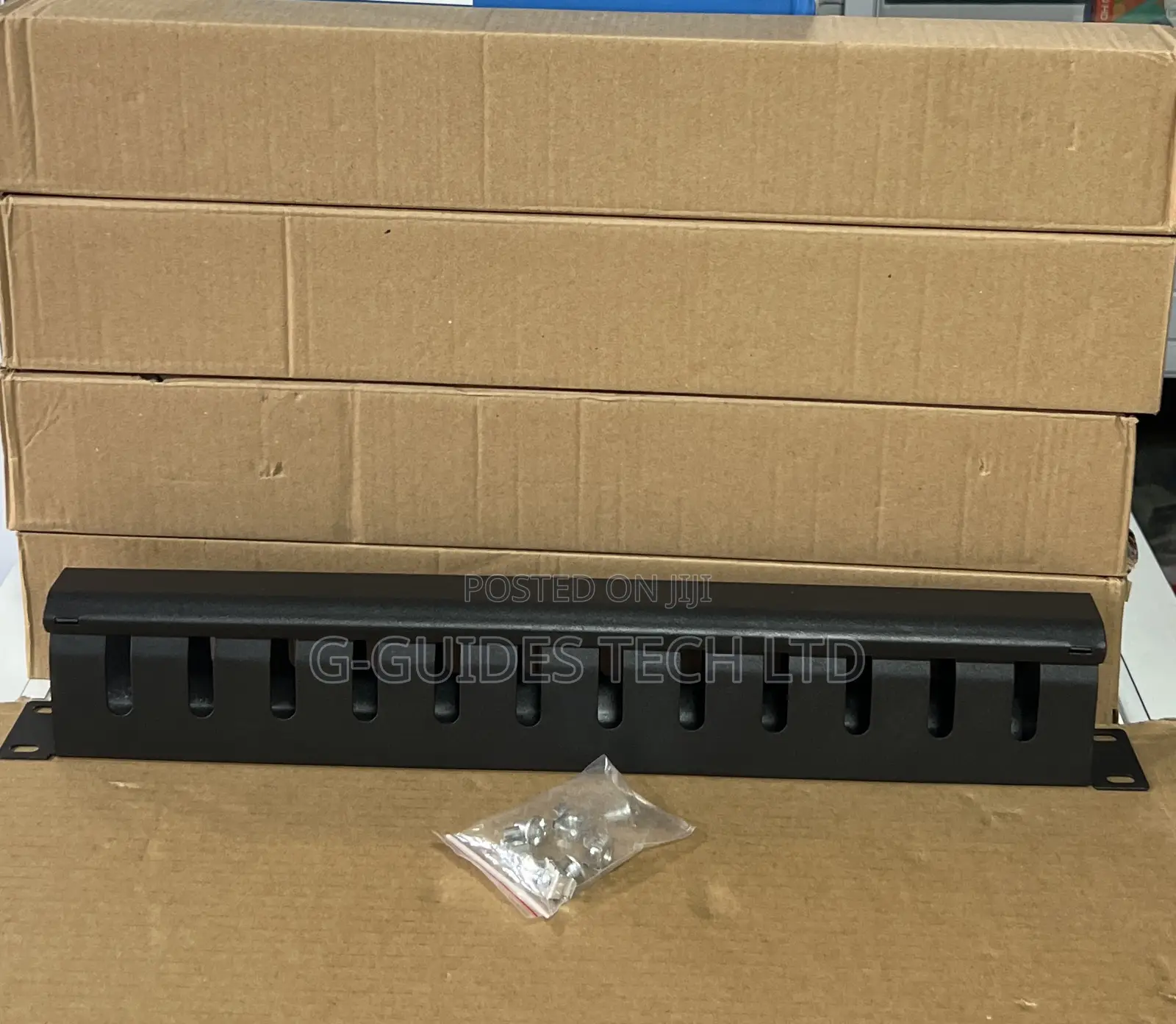 12-Way Cable Management, 12way 19” U1 Metal Cable Manager