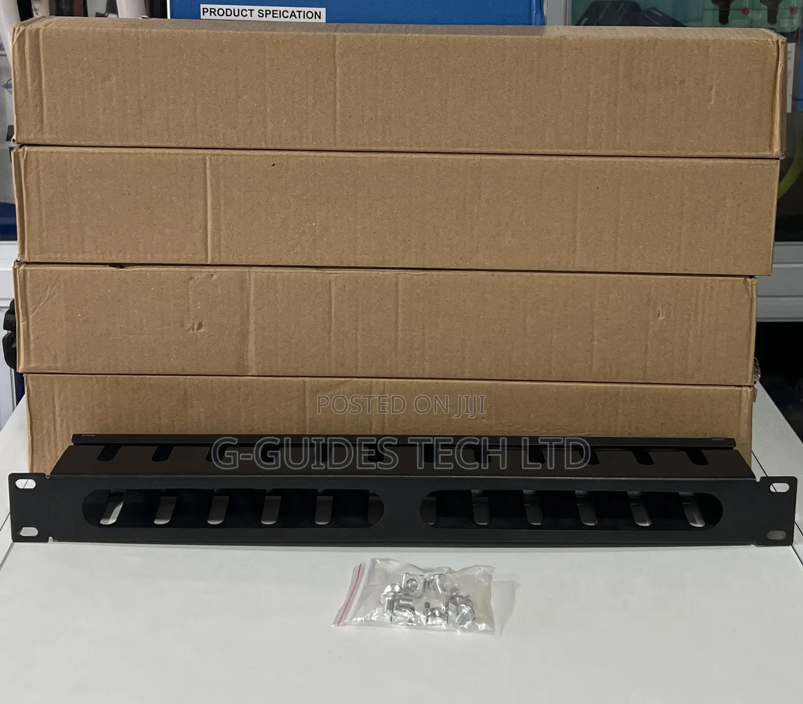12-Way Cable Management, 12way 19” U1 Metal Cable Manager