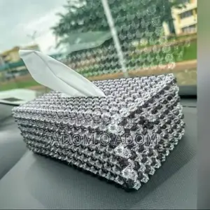 Beaded Tissue Box Cover