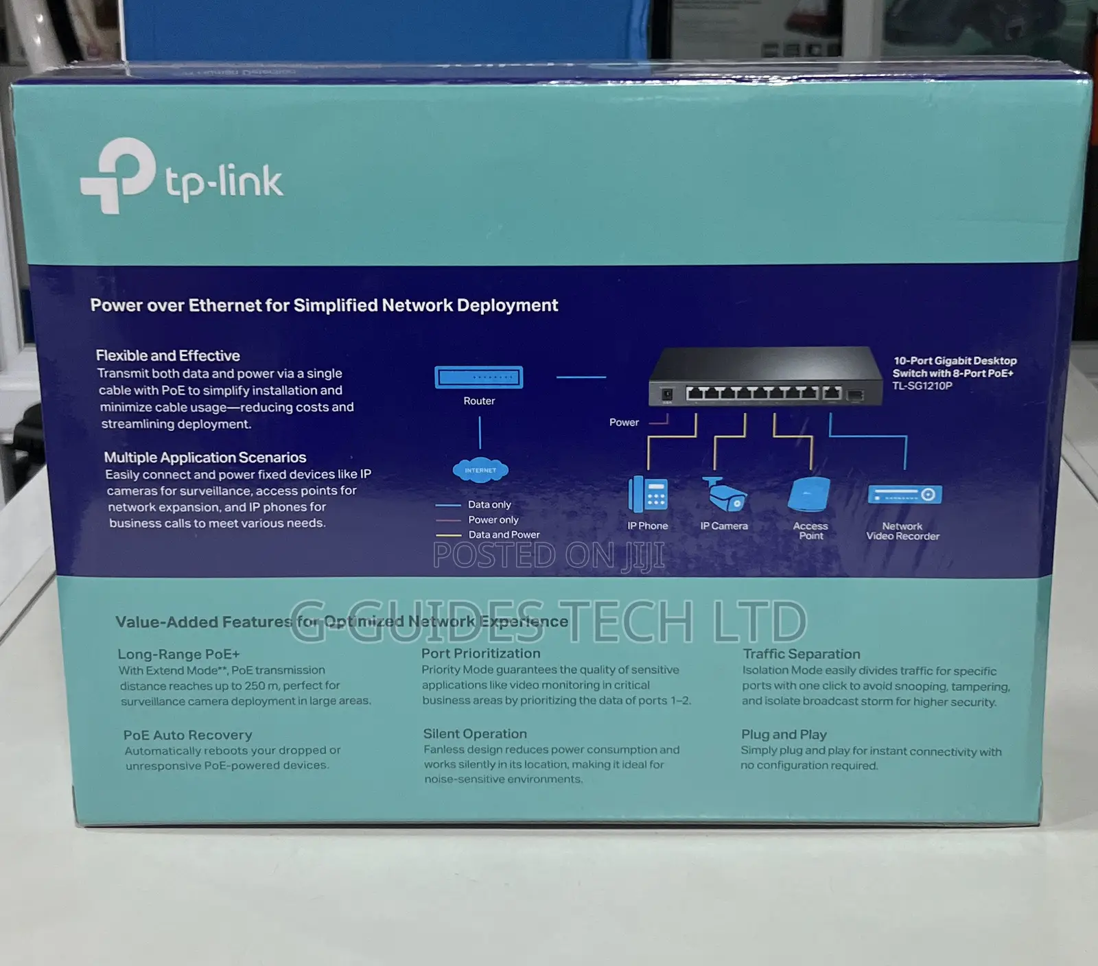 Tp-Link 10-Port Gigabit Desktop Poe+ Network Switch Litewave Ls1210gp