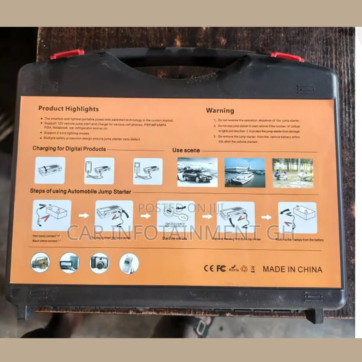 Car Battery Jumper (Starter) and Tire Inflator 99800mah