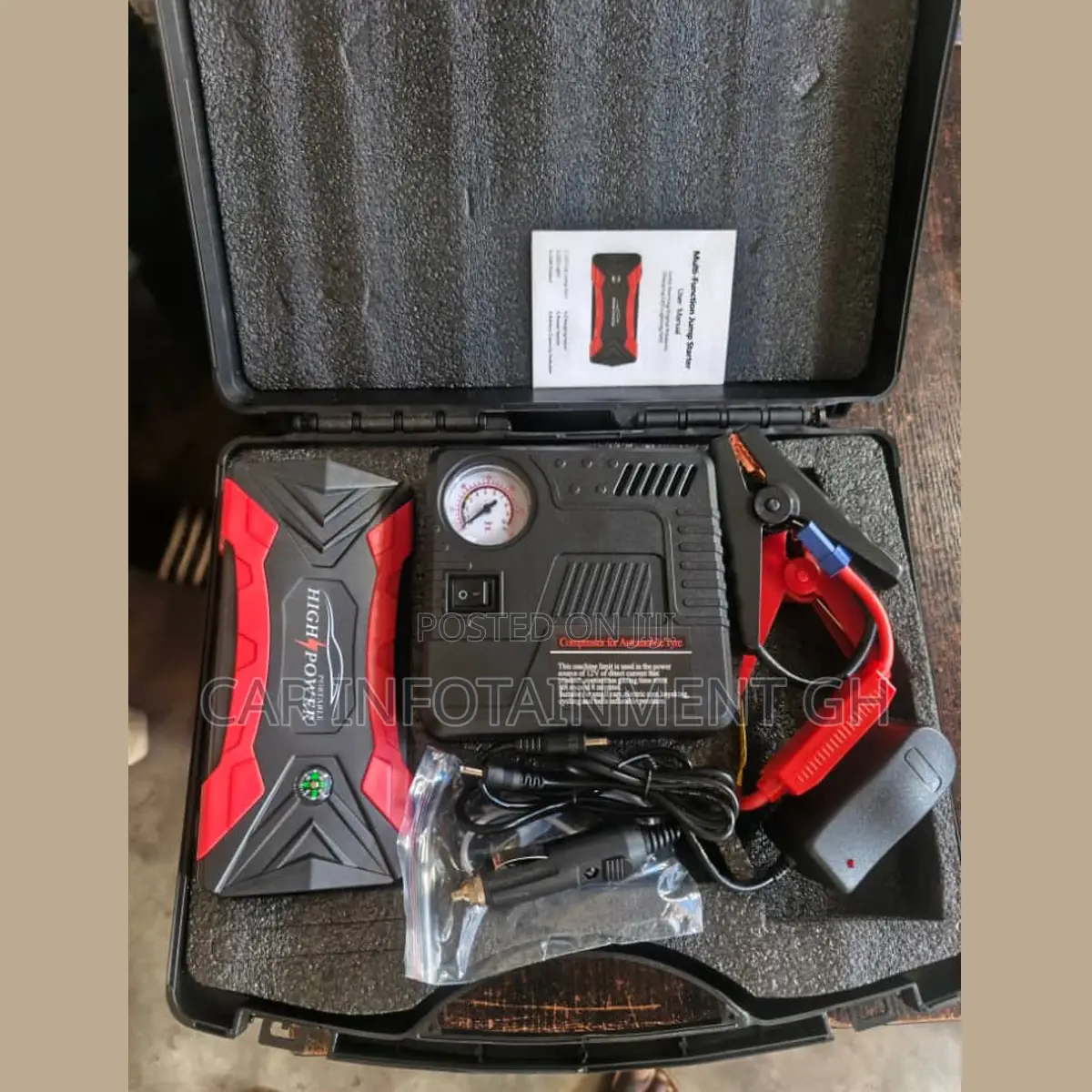 Car Battery Jumper (Starter) and Tire Inflator 99800mah