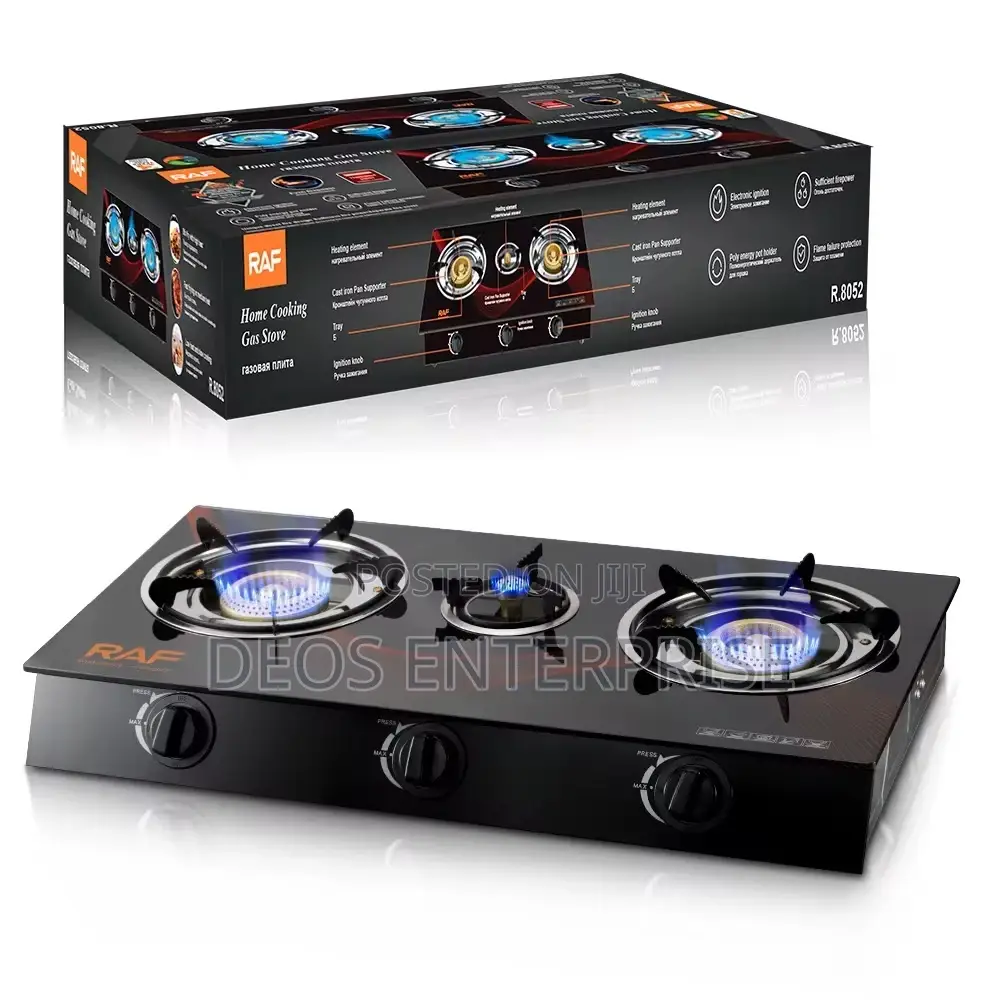 Raf 3 in 1 Burner Top Gas Stove