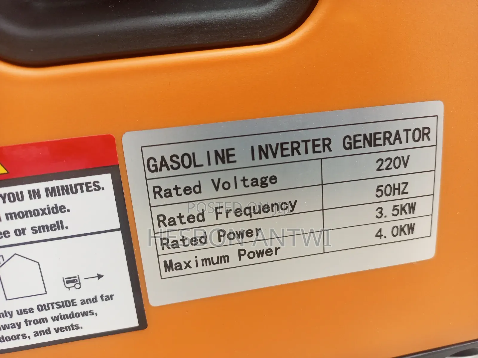 Yhs-7d Gasoline Inverter Generato