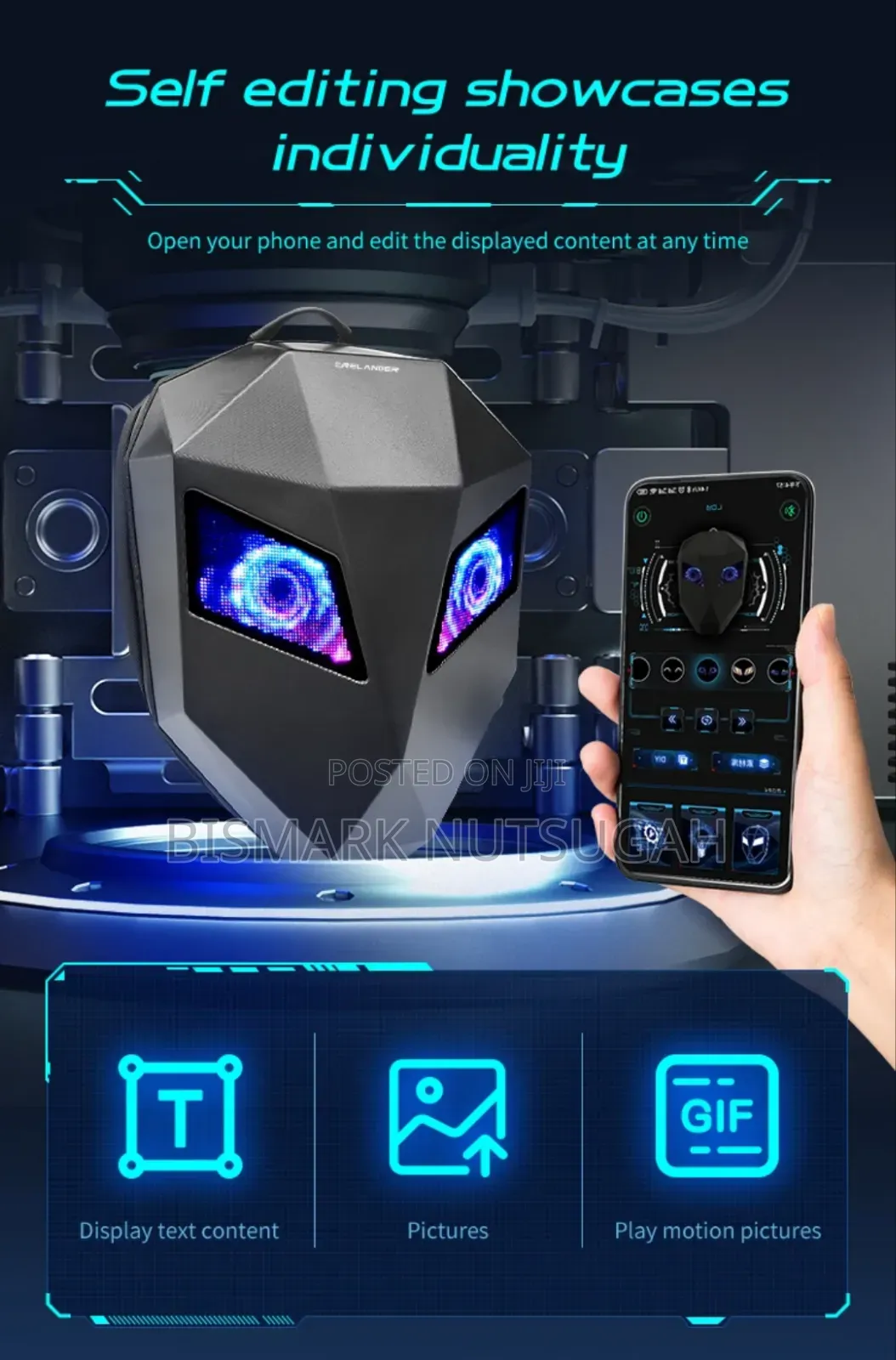 Led Knight Motorcycle Backpack