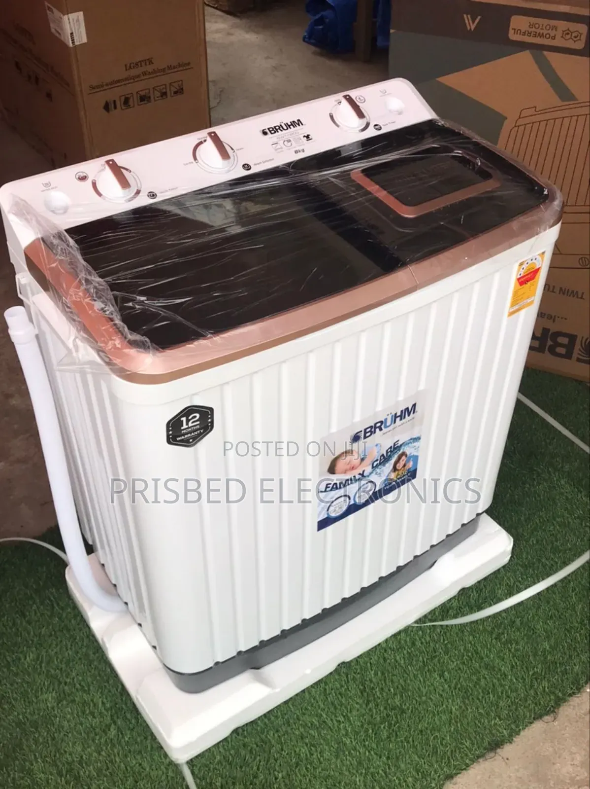 Bruhm Washing Machine 8kg Twin Tub
