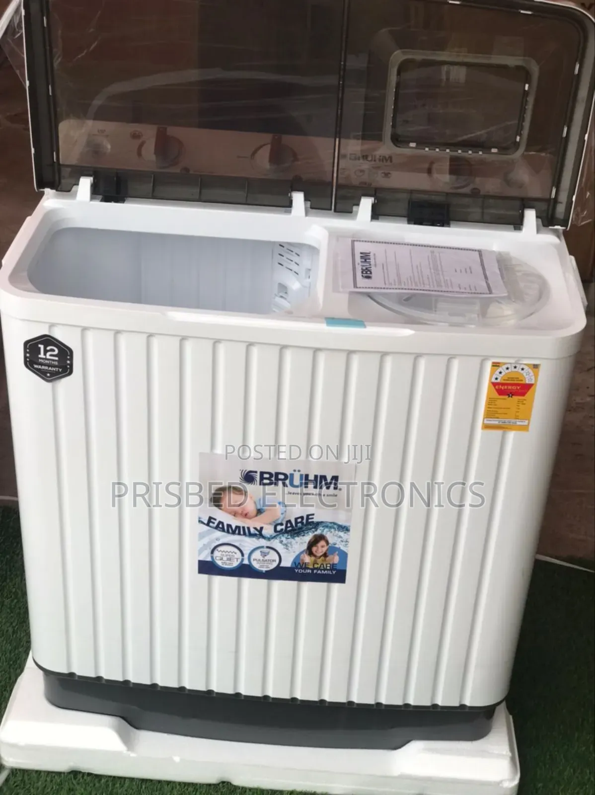 Bruhm Washing Machine 8kg Twin Tub