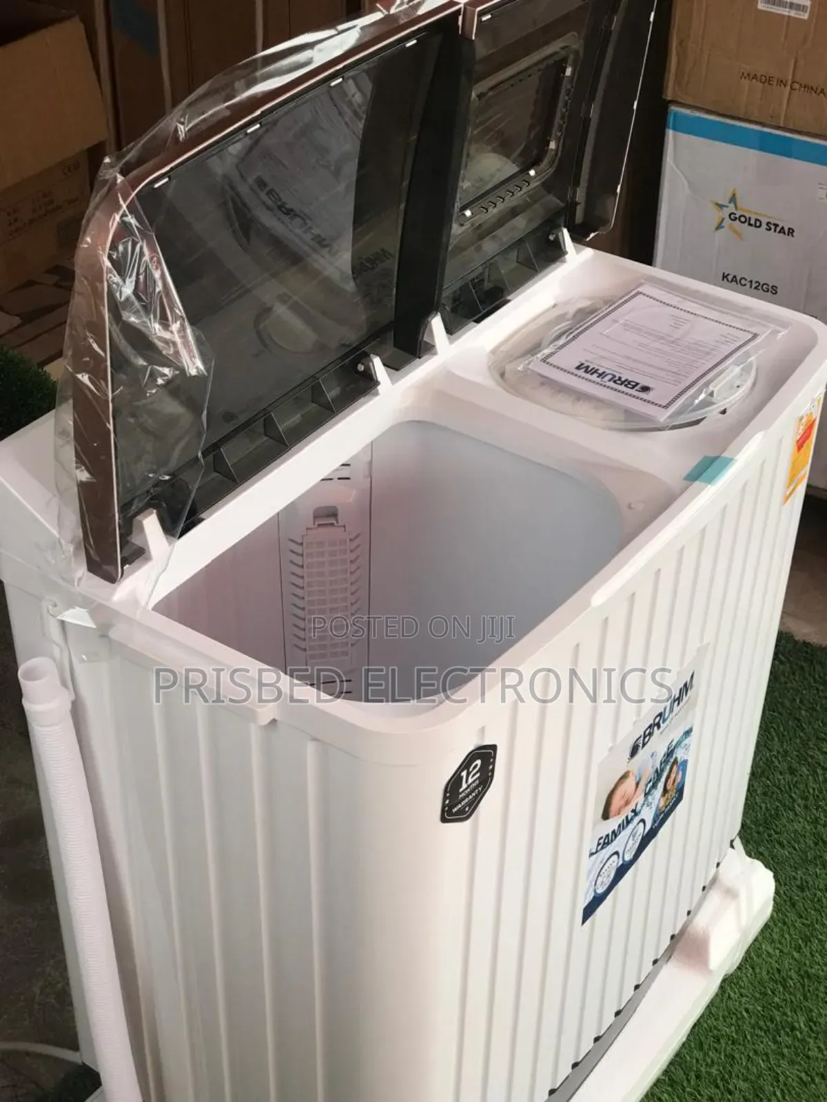 Bruhm Washing Machine 8kg Twin Tub