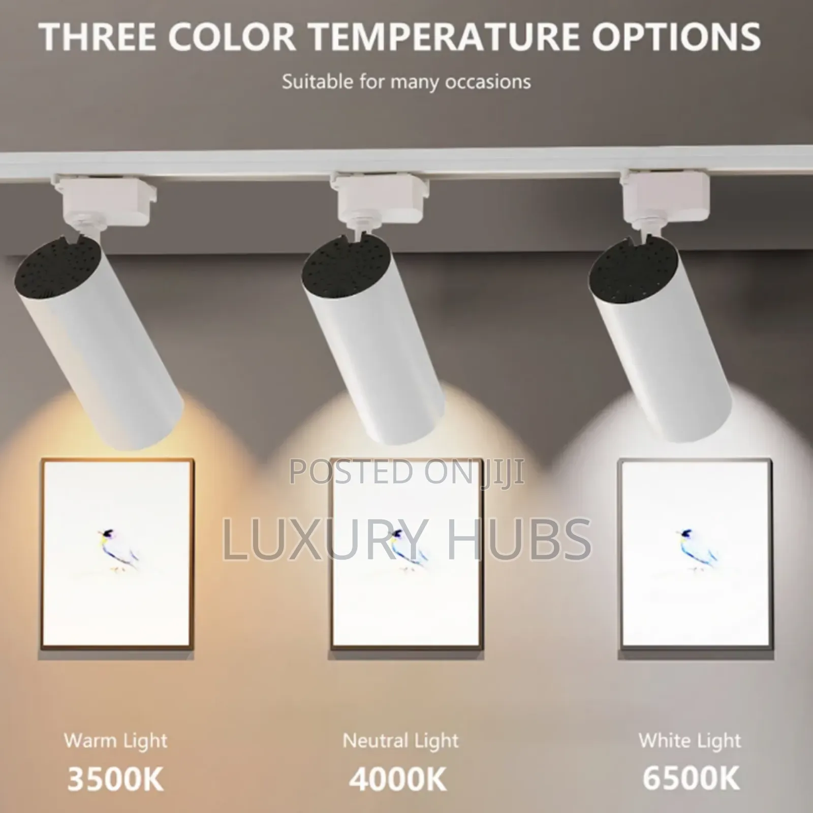 3pcs Track Light With Rail for sale - Luxury Hubs Price: GH₵ 650 on ...